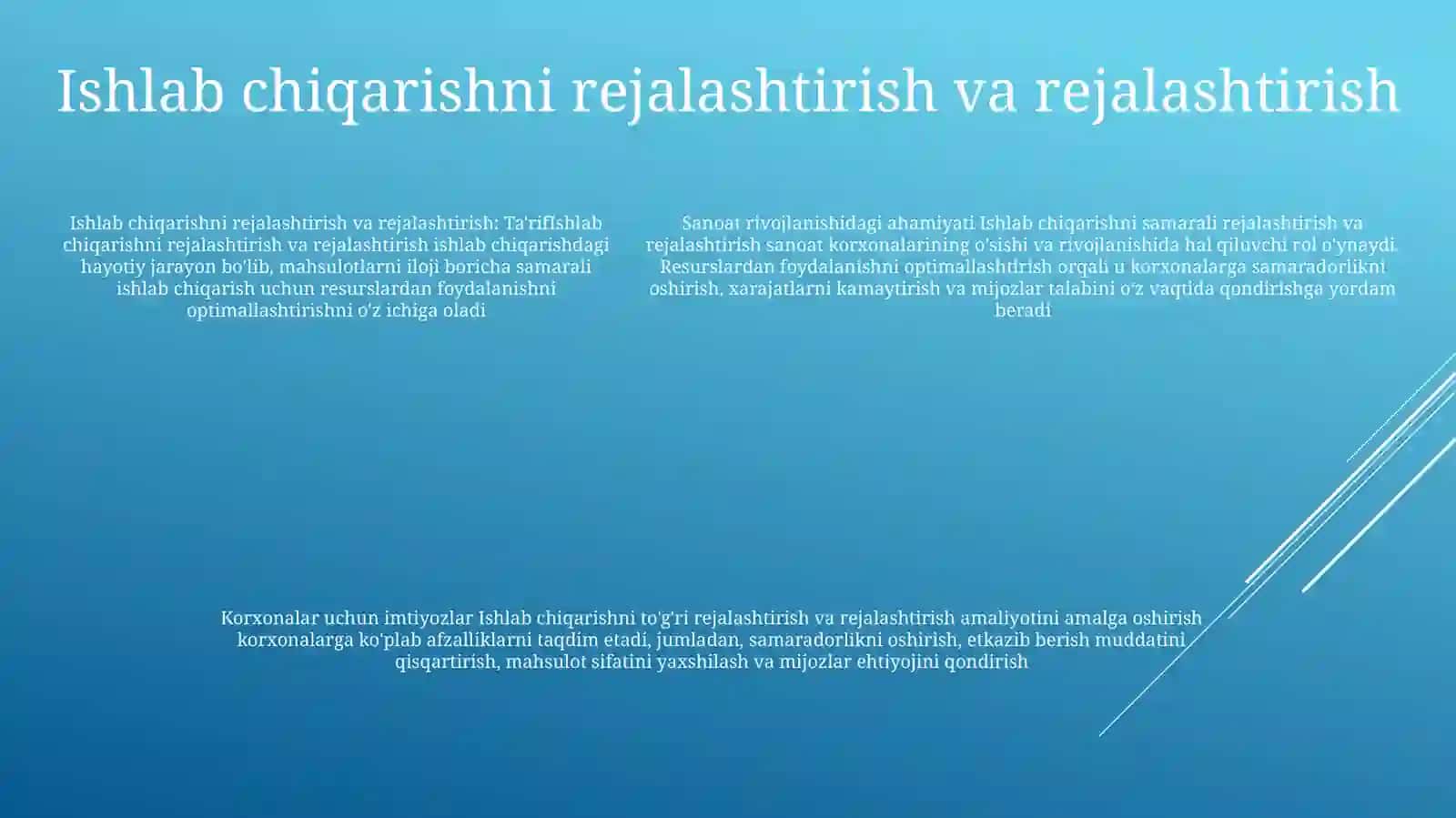 Ishlab Chiqarish Menejmentining Sanoat Korxonalari Rivojlanishidagi OʻRni 4