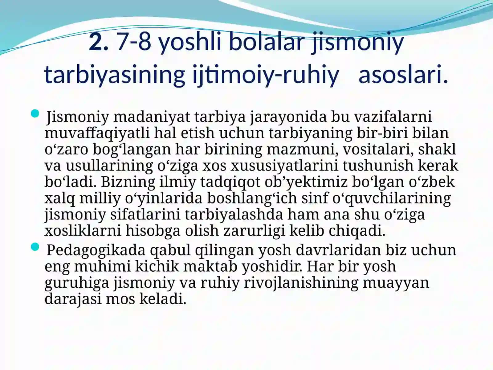 Milliy harakatli o‘yinlarni tarbiyaviy,sog‘lomlashtiruvchi va ta‘lim berishdagi ahamiyati 4