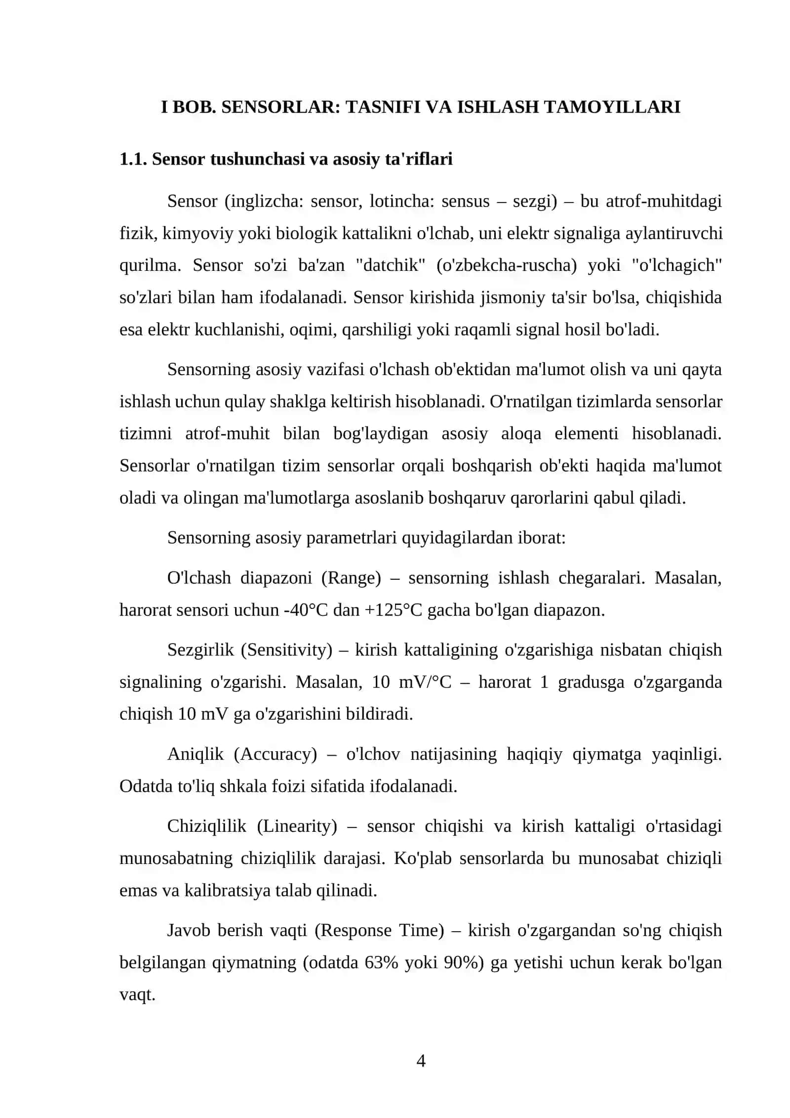 Sensorlar va aktuatorlar bilan ishlash asoslari 4