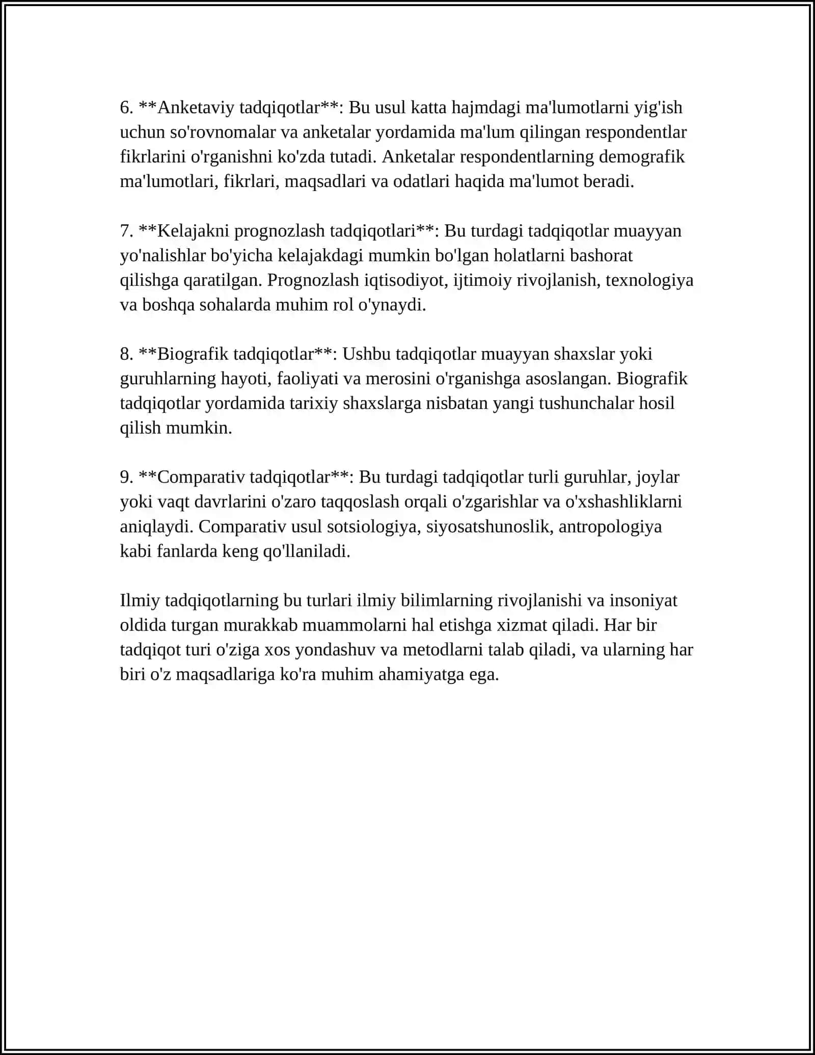 ILMIY TADQIQOT ISHLARINI TASNIFI 4
