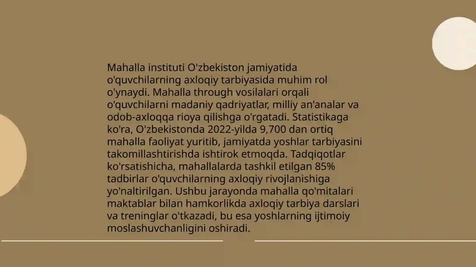 Oʻquvchilarning manaviy axloqiy tarbiyasida oila mahalla va taʼlim muassasalarining hamkorligi 4