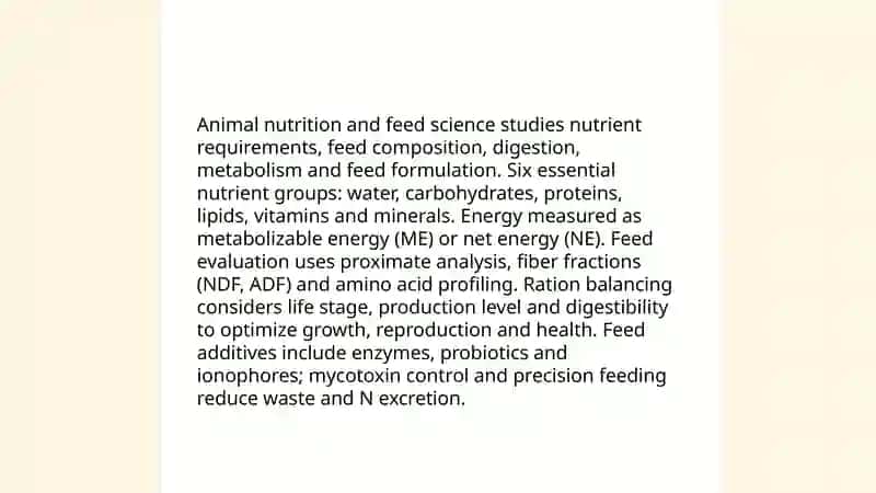 Animal science 4