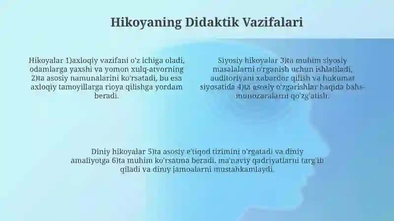 Rivoyat va uning didaktik maqsadi 4