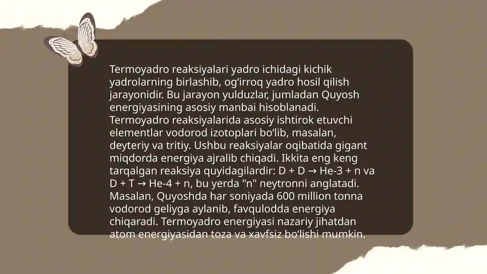 Termoyadro kimyosi 4