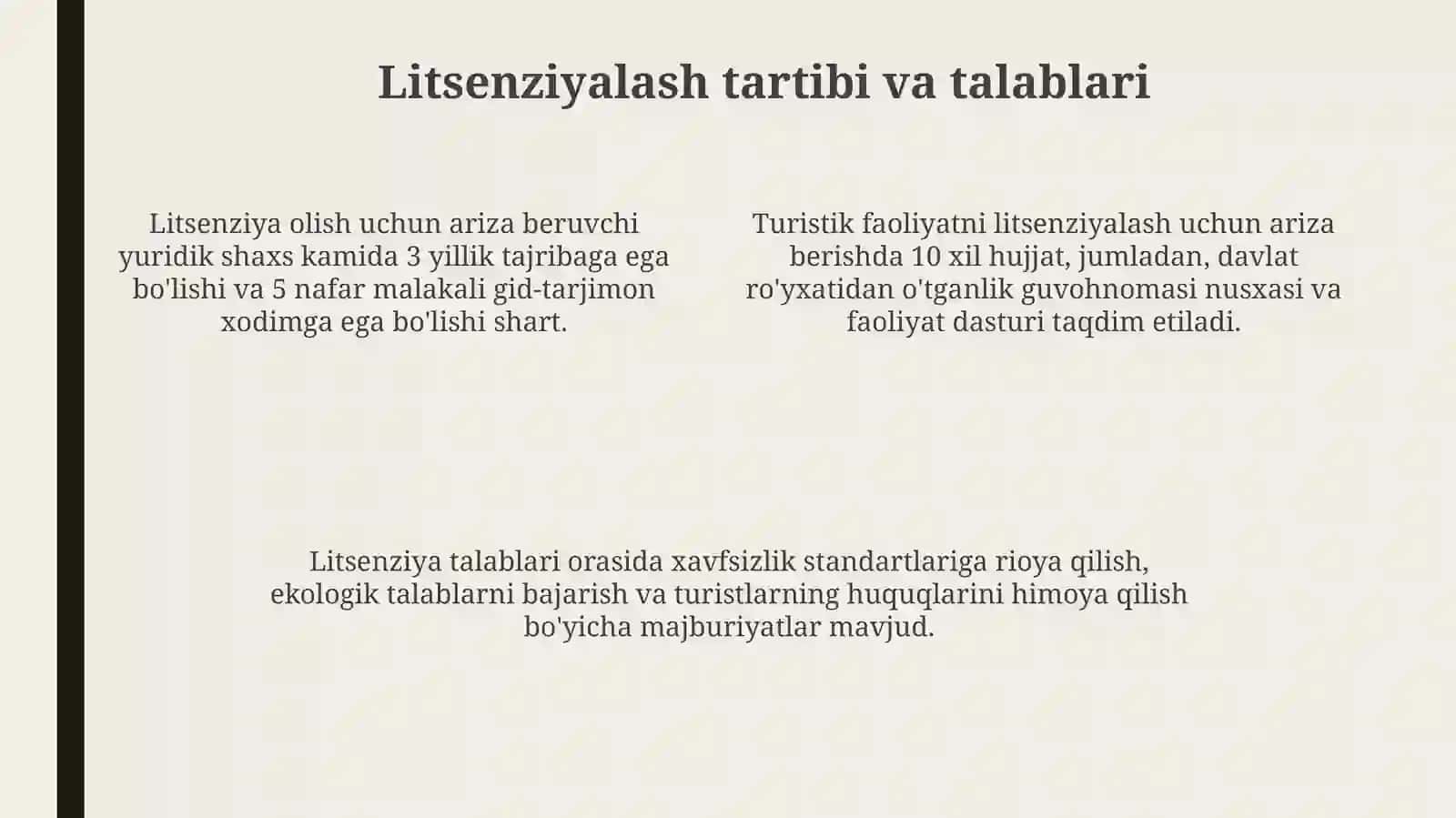 Turistik faoliyatni litsenziyalash 4