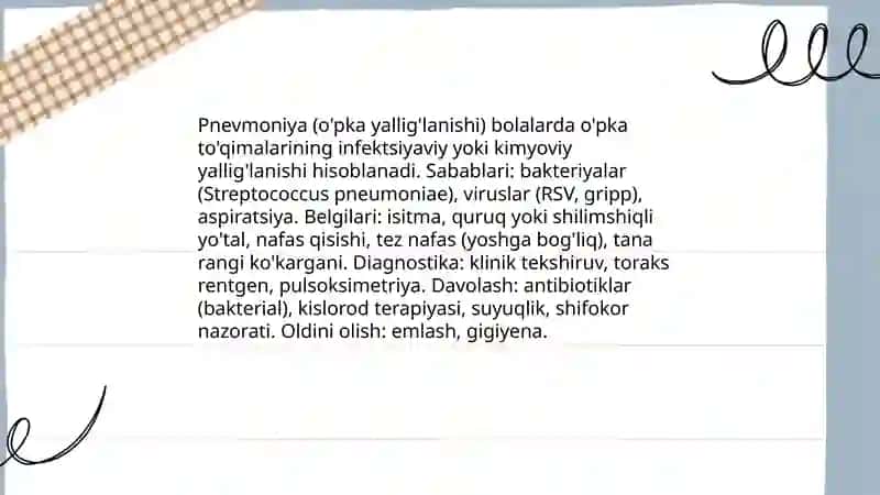 Bolalarda uchraydigan kasalliklar 4