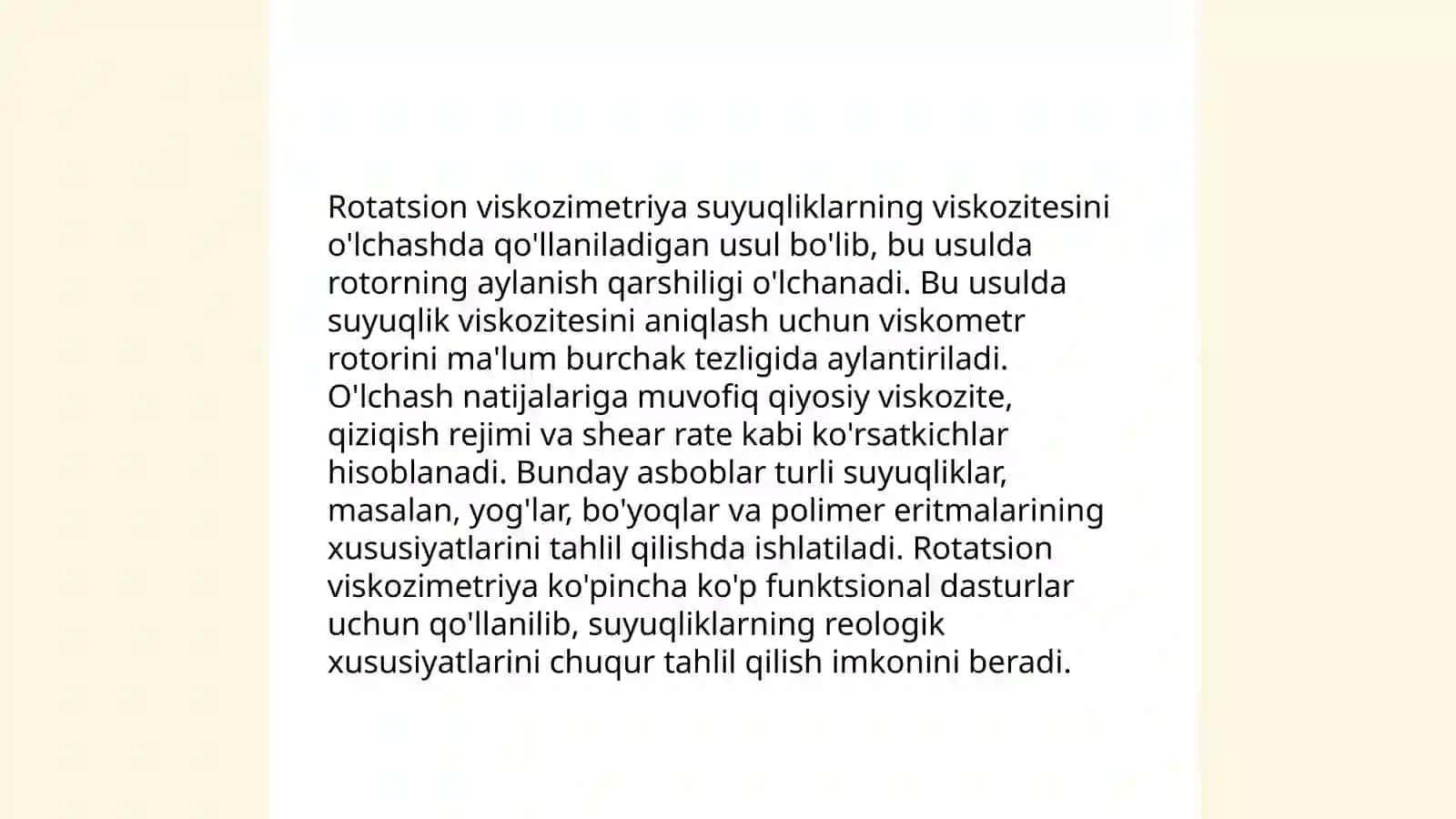 Suyuqliklarning qovushqoqligini aniqlash usullari 4