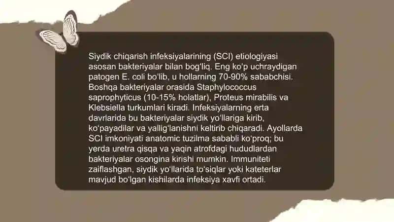 Siydik chiqarish infeksiyasi 4