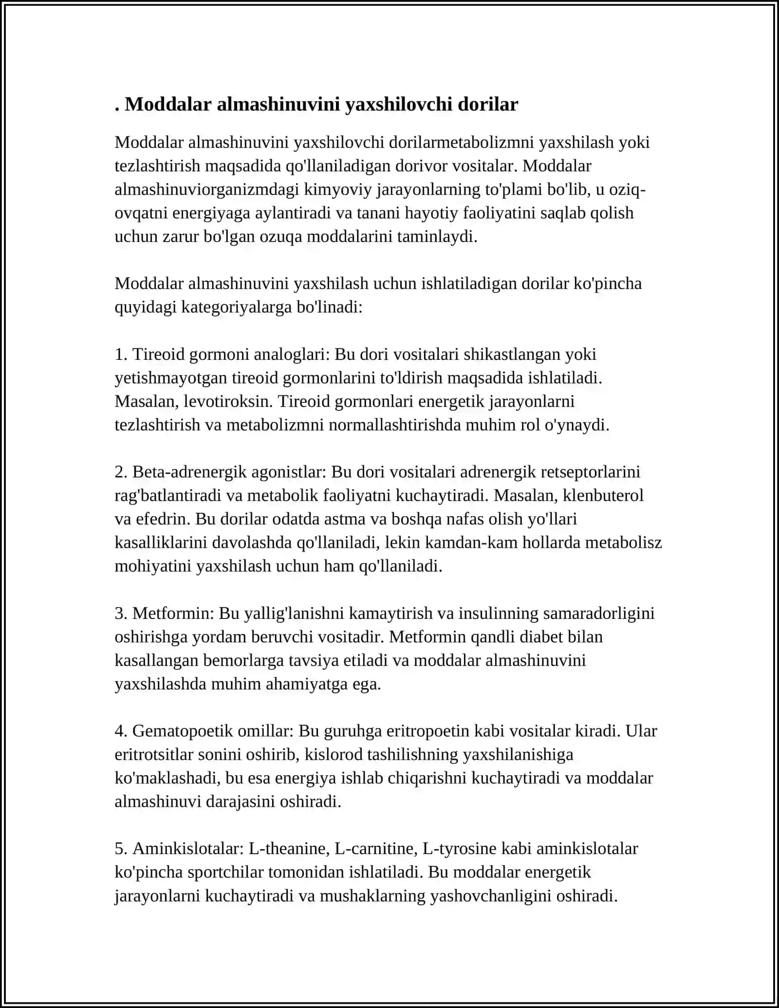 ODAM ORGANIZMI TONUSINI KUCHAYTIRUVCHI DORI VOSITALARI 4