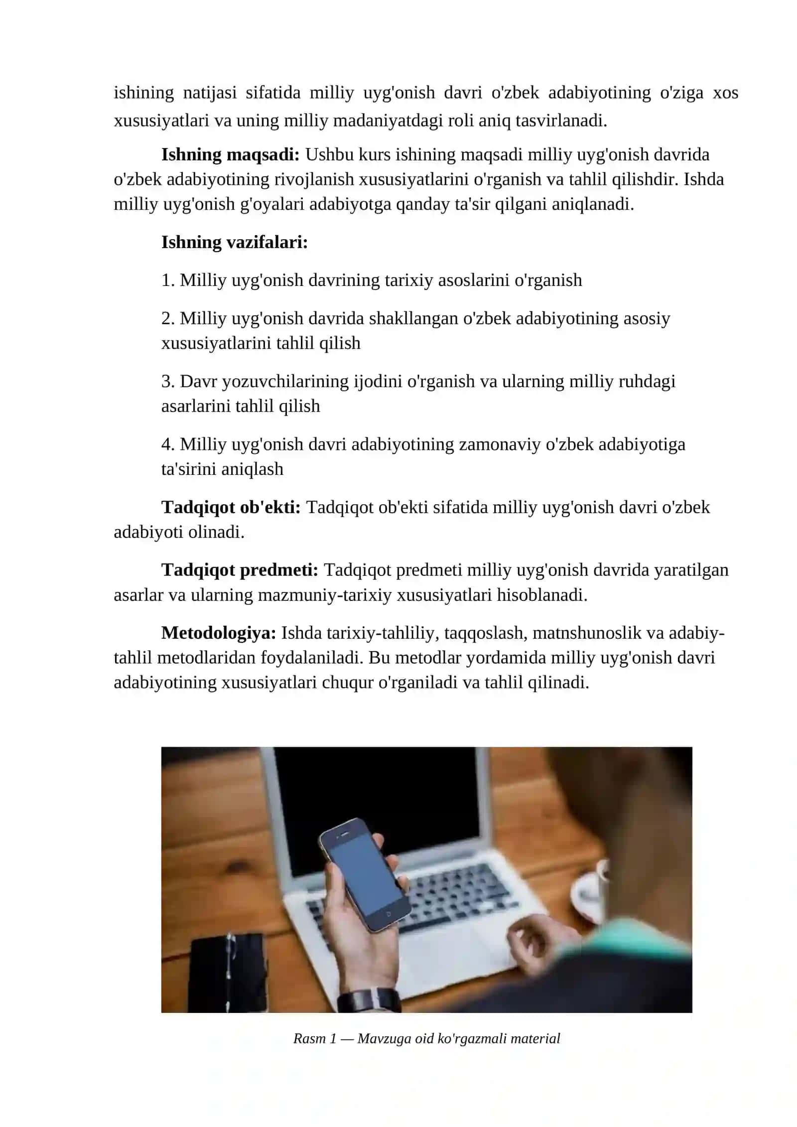 "milliy uyg'onish davrining o'zbek adabiyoti" 4