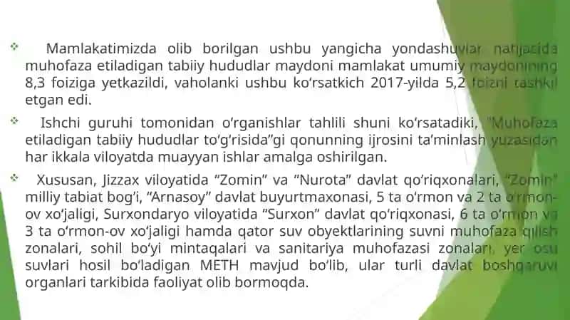 O‘zbekistonda  muhofaza etiladigan tabiiy hududlar 4