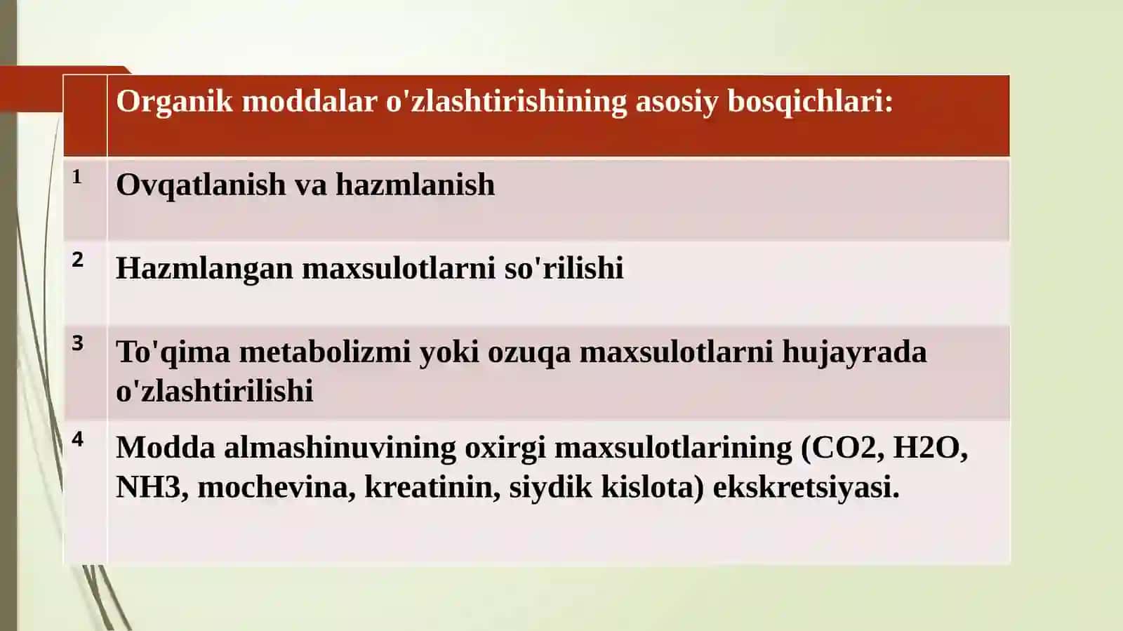 Ovqat haziqlikning asosiy printsiplari 4