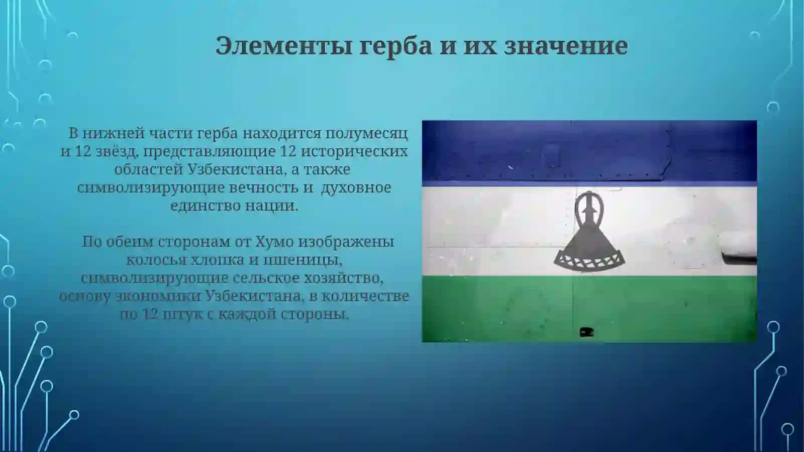 Гимин, герб и флаг Узбекистана 4