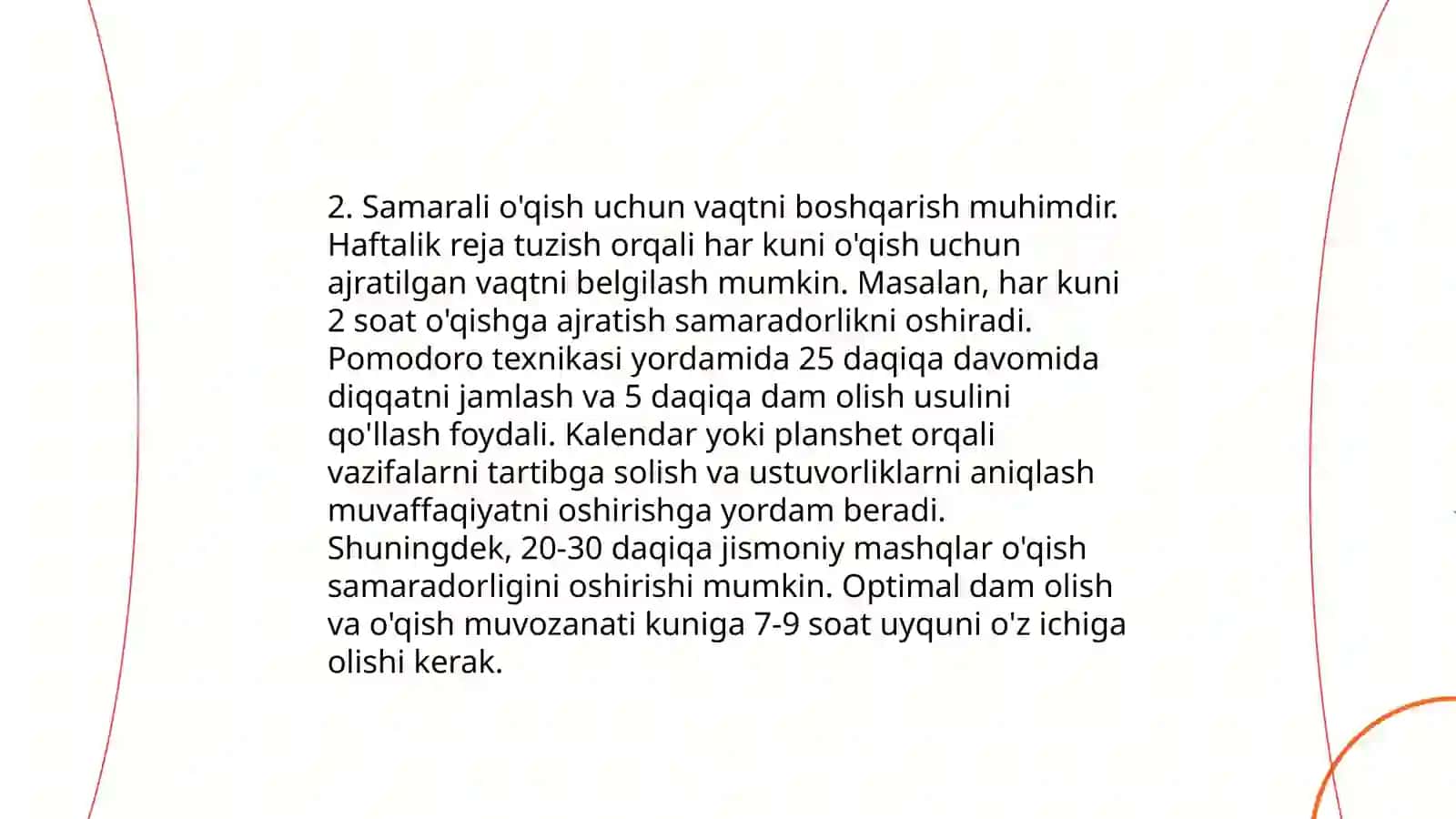Tangidiy o'qish va samarali amalga oshirish omillari 4