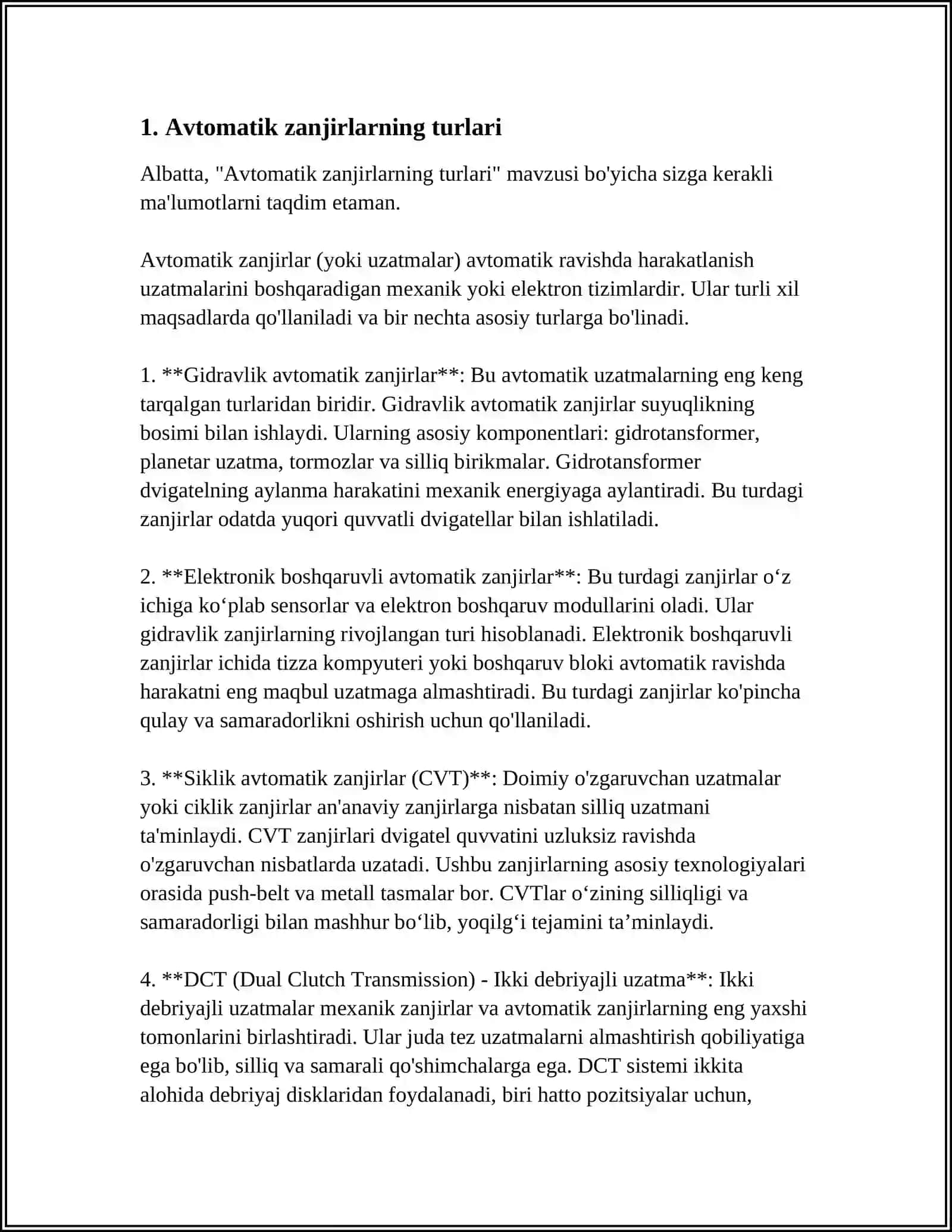 AVTOMATIK ZANJIRLARINING KOMMUNATSION VA HIMOYA APPARATLARI 4