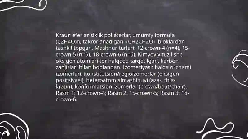 Kraun eferlar dori vositalari sifatida 4