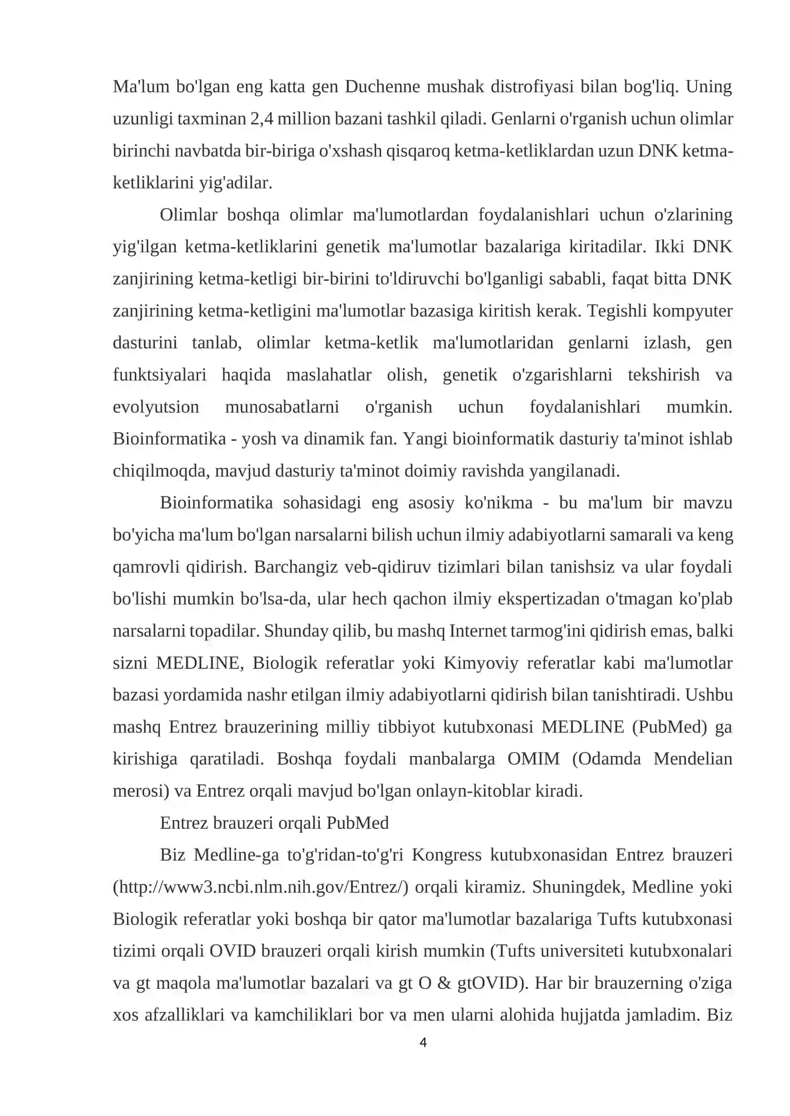 Zamonaviy bioinformatsion ma`lumot bazalari turlari 4