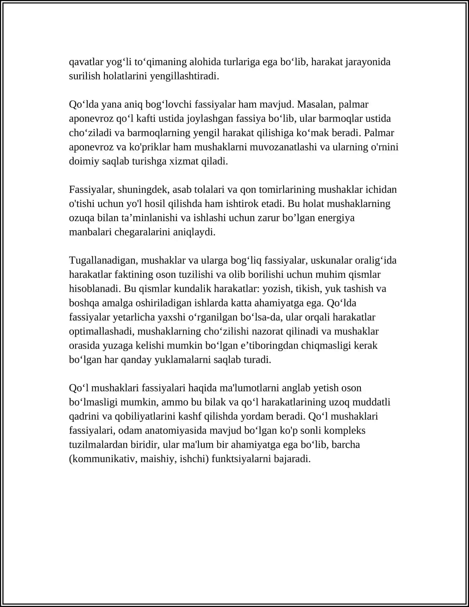 QOʻL VA OYOQ MUSKULLARINING FASSIYALARI 4