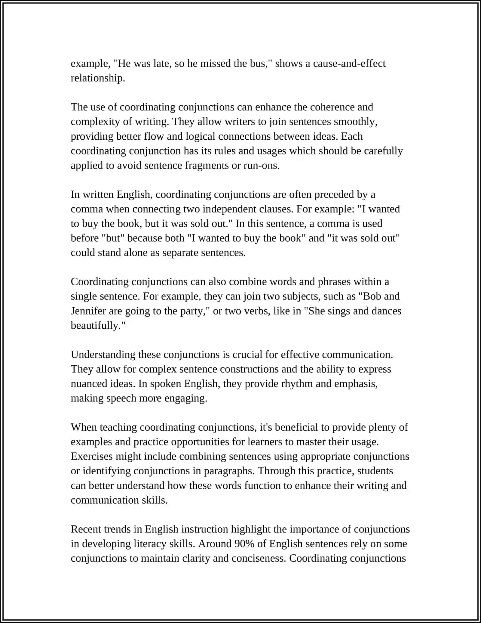 CONJUNCTIONS 4