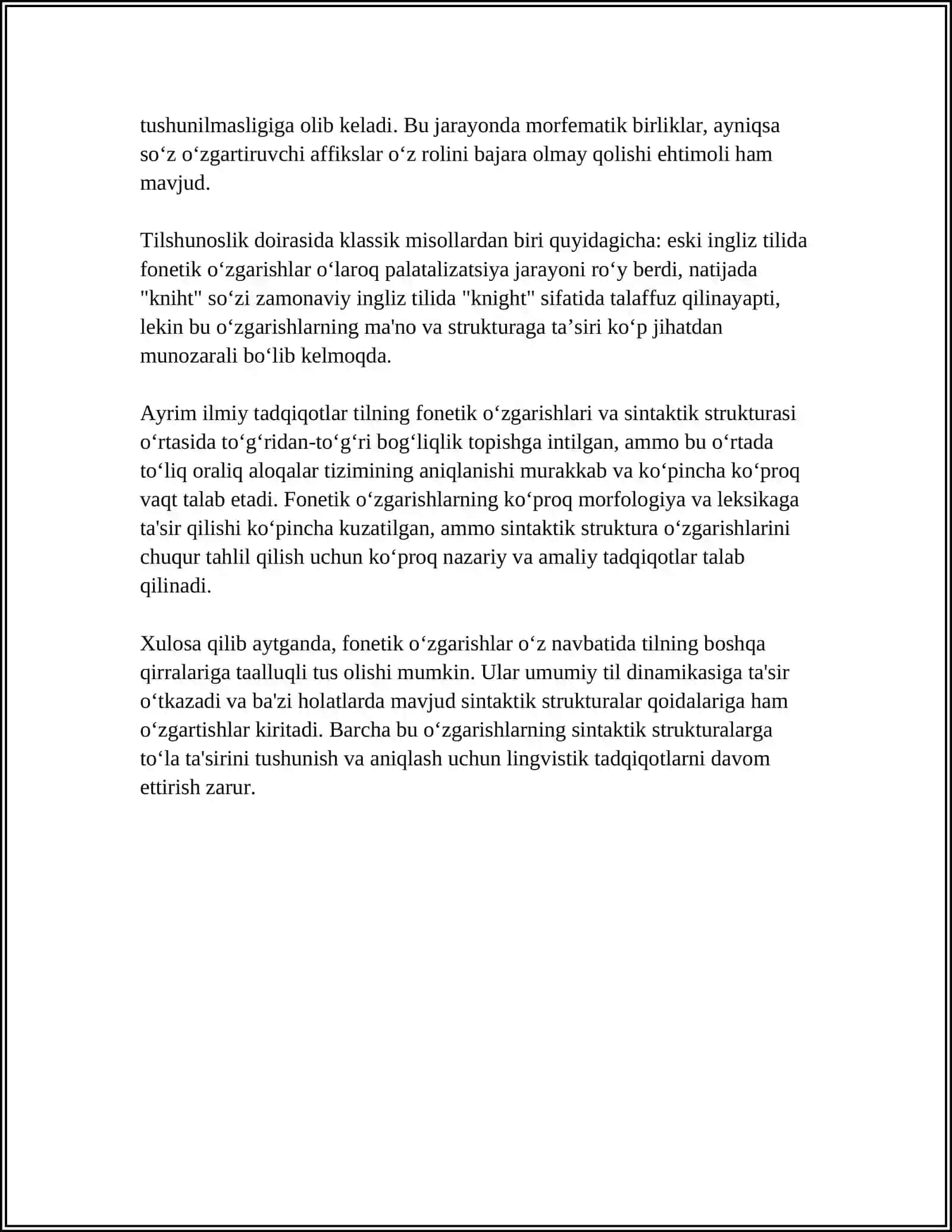 Dialektal matnlardan sôz yasalishi va sintaktik tahlil 4