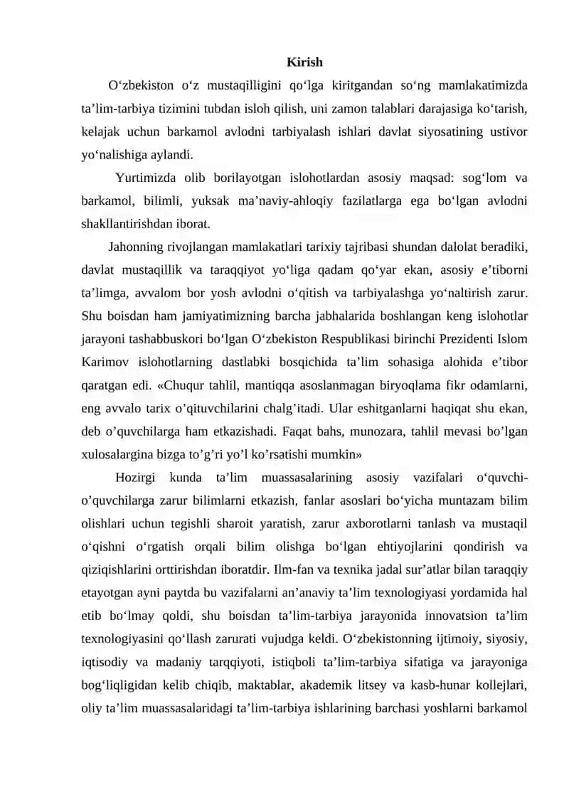 Zamonaviy ta’limda pedagogik texnologiyalar va ilg’or xorijiy tajribalar 4