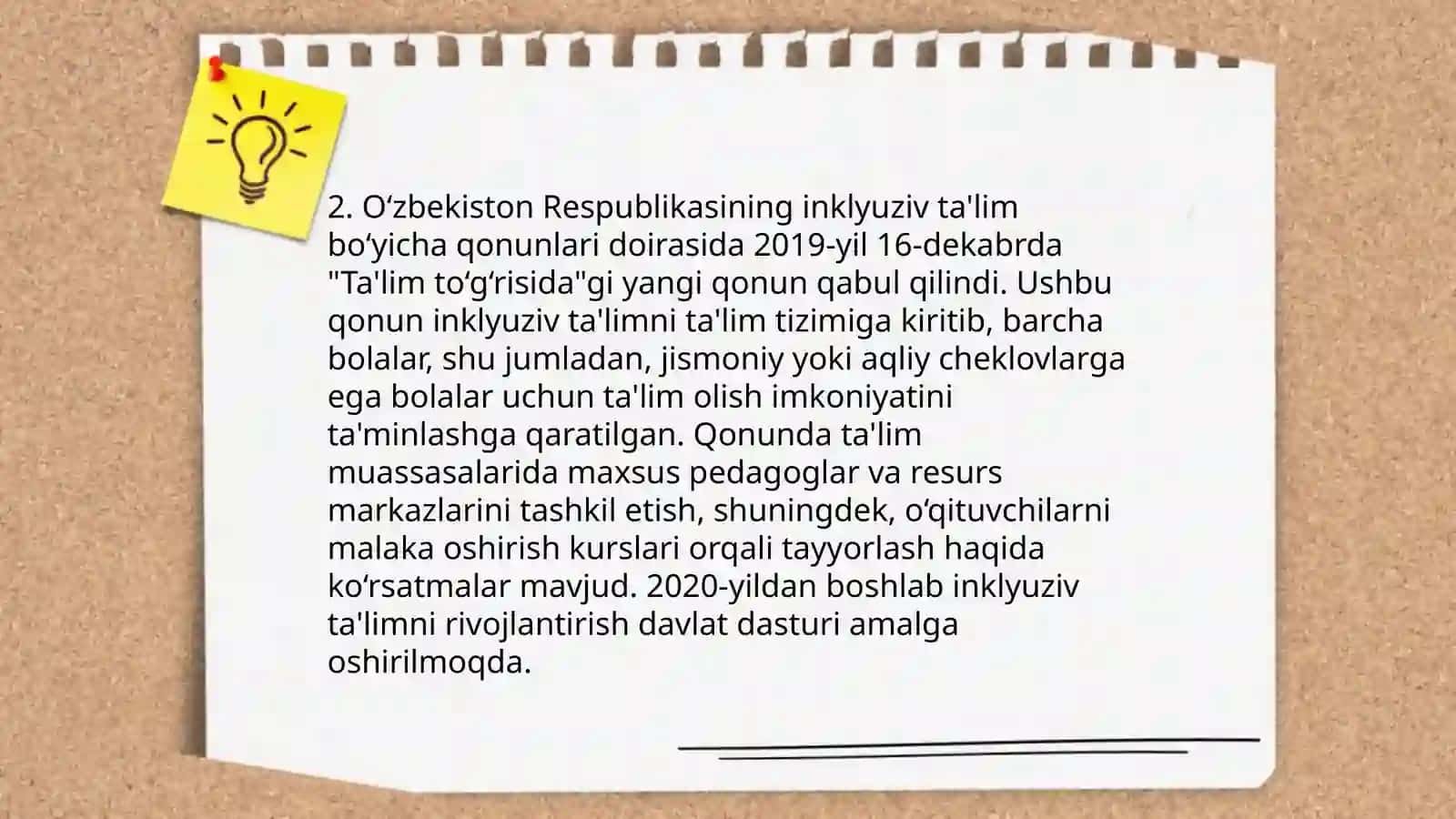 Inklyuziv talimning xuquqiy asoslari 4