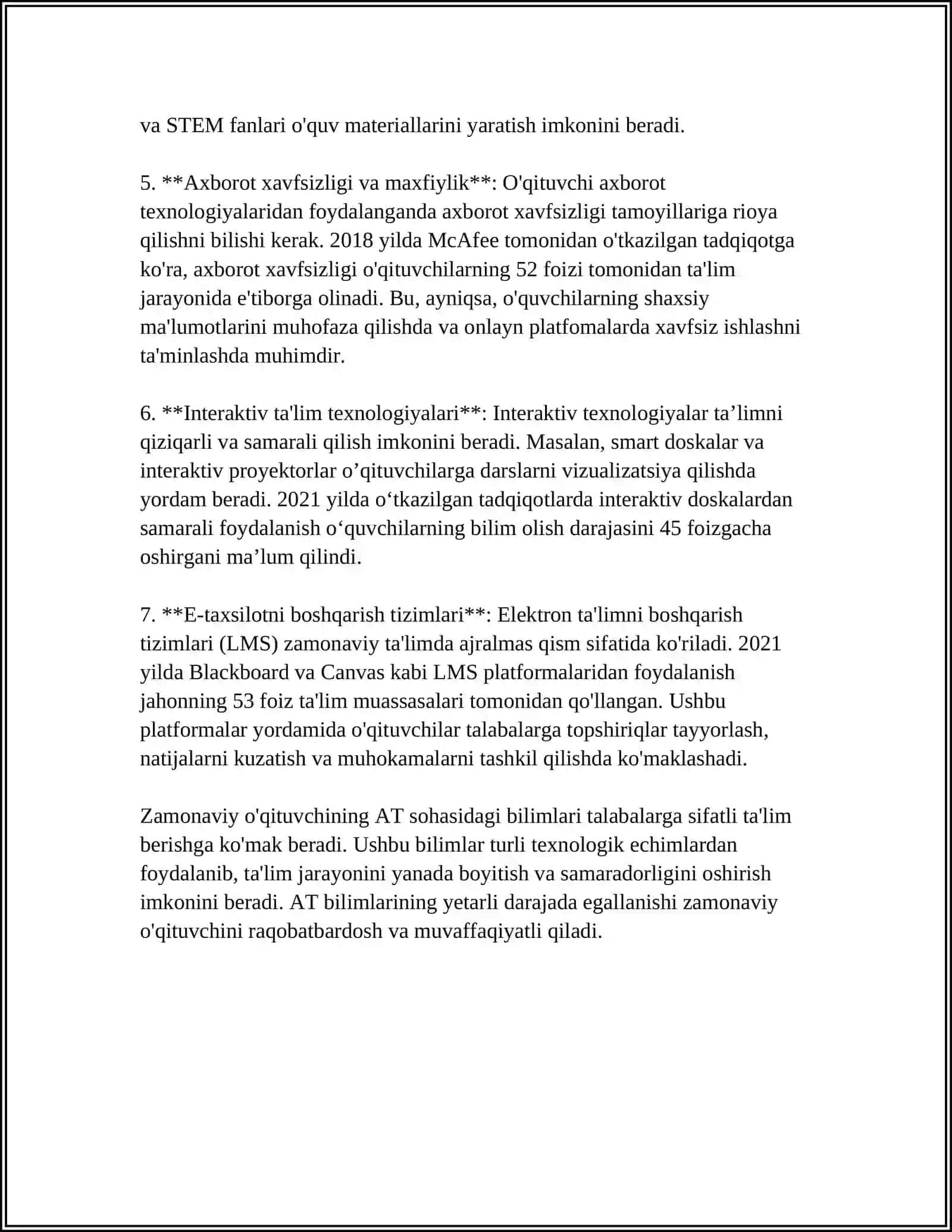 ZAMONAVIY O'QITUVCHI VA UNING SHAXSIY KASBIY SIFATLARI 4