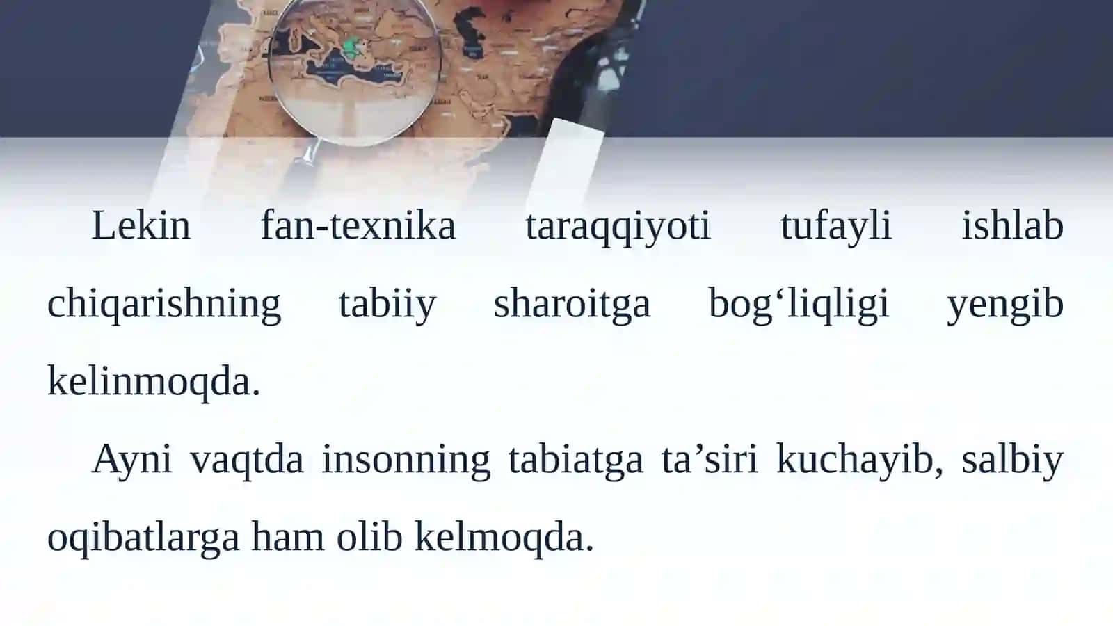 O‘ZBEKISTONNING TABIIY BOYLIKLARI, AHOLISI VA MEHNAT RESURSLARI 4