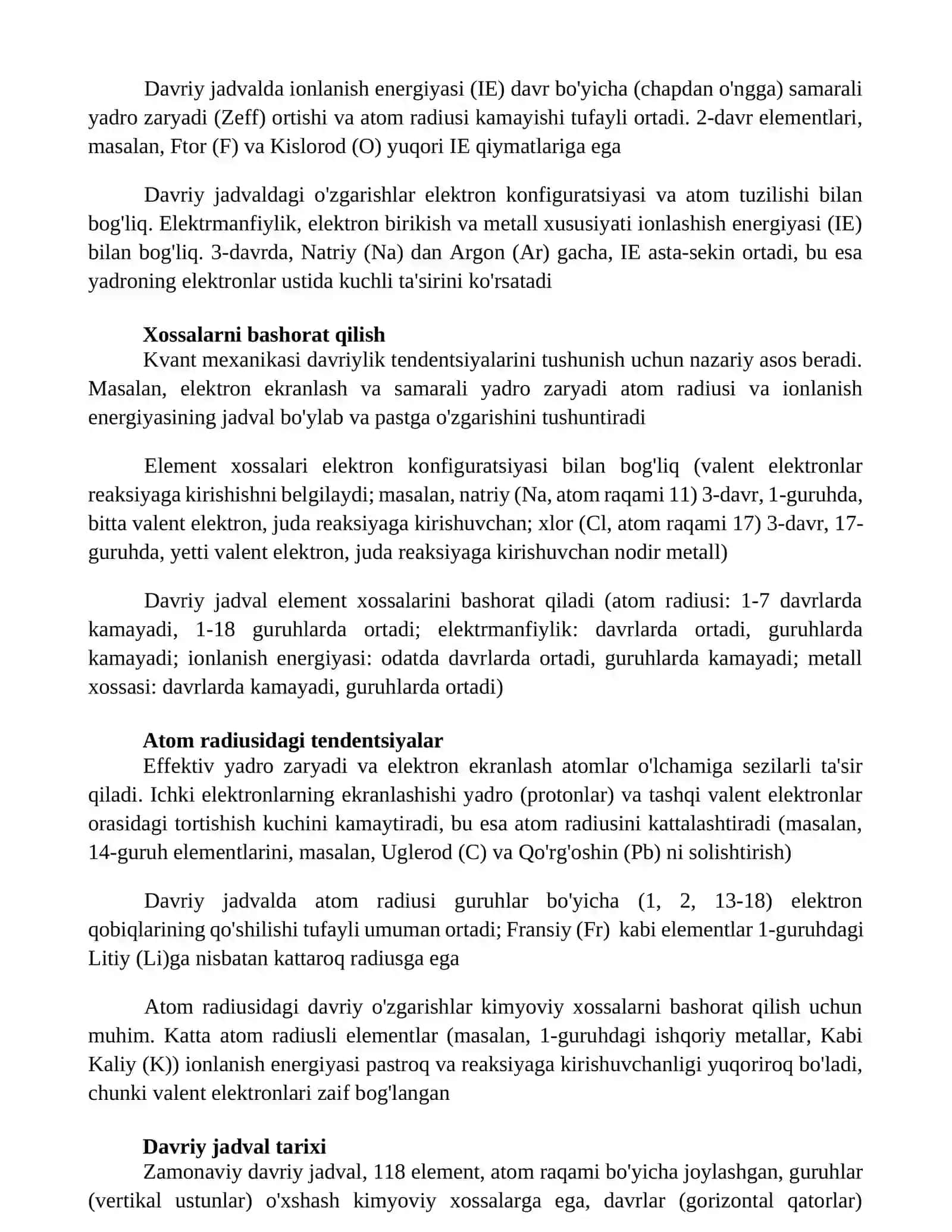 Mendeleyev jadvali d elementlar va ularning xossalari 4