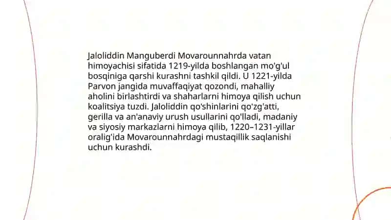 Jaloliddin Manguberdi -vatan himoyachisi 4