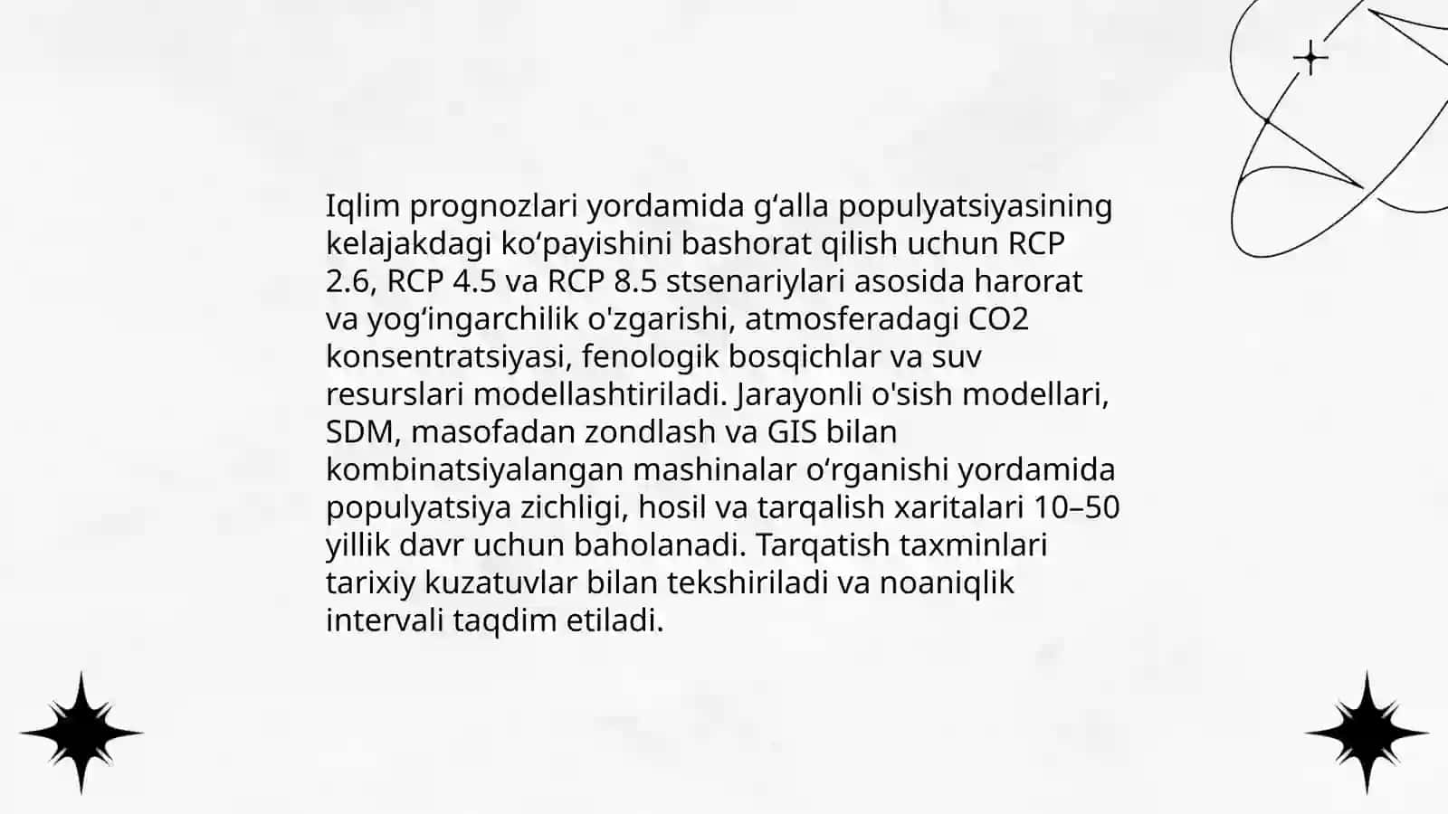Gʻalla ósimliklarini tarqalishi va kópayishini oldindan aniqlash 4
