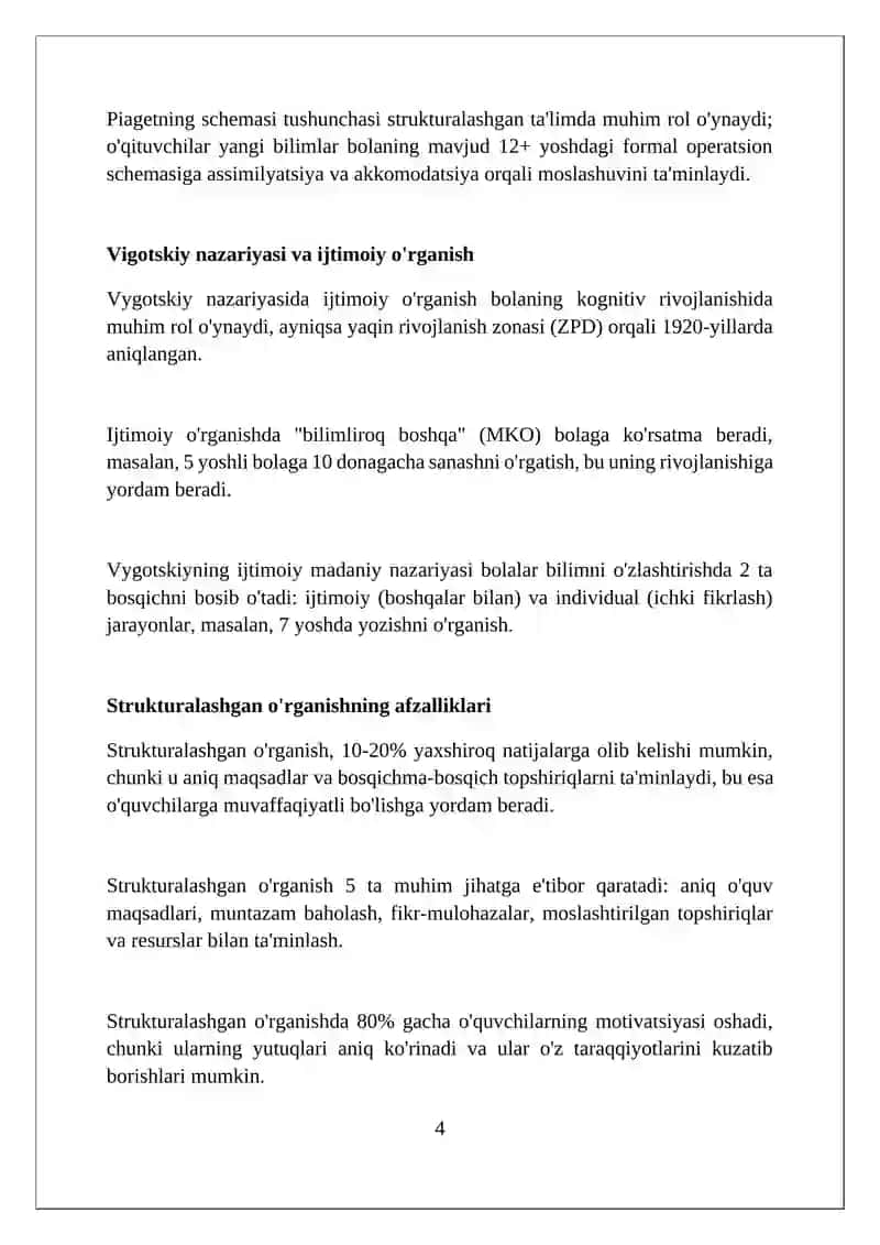 Bolalarning fikrlash rivojlanishiga ta'sir etuvchi omillar 4