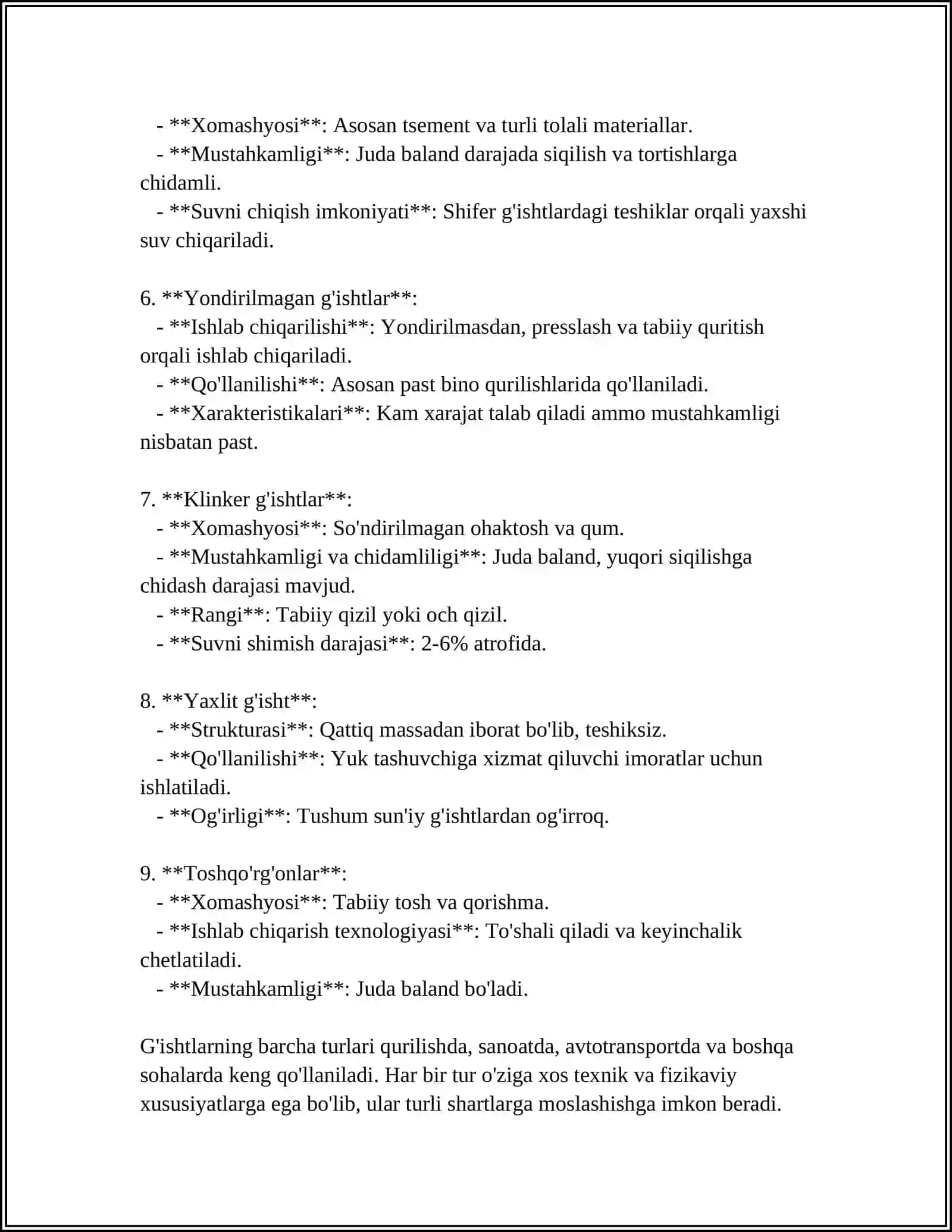 QURILISH MATERIALLARI 4