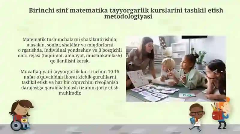 1-sinfda matematikadan tayyorgarlik davri darslarini tashkil etish metodikasi 4