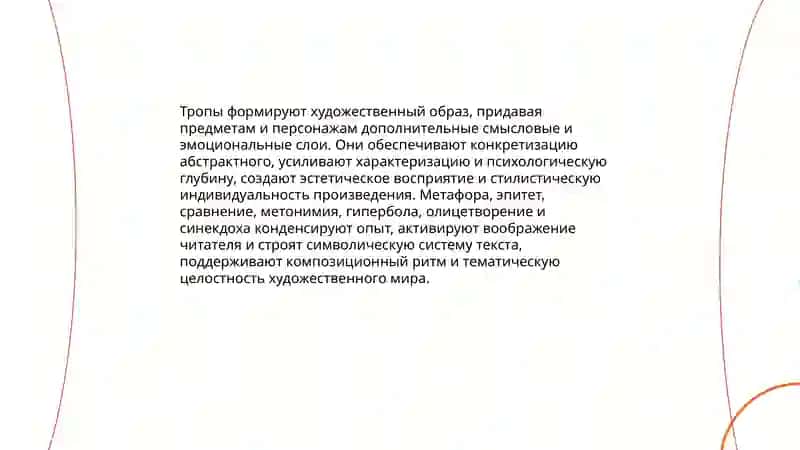 Язык художественного произведения. Тропы 4