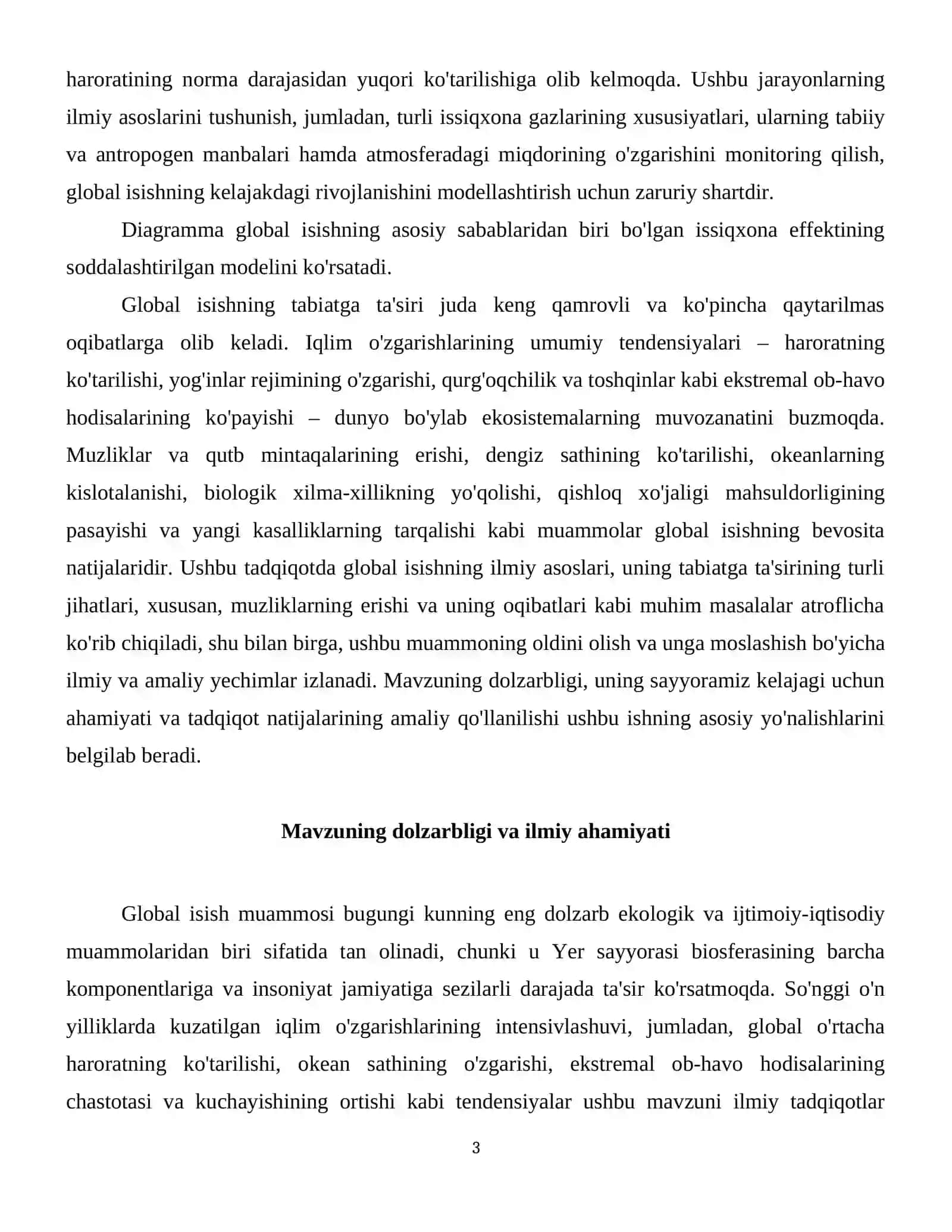 Global isish va uning tabiatga ta'siri (Ekologiya) 4