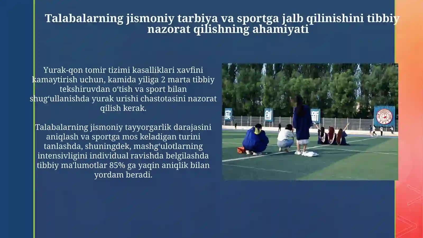 Oʻquchi-yoshlarni jismoniy tarbiya va sport bilan shugʻullanishida shifokor nazorati 4
