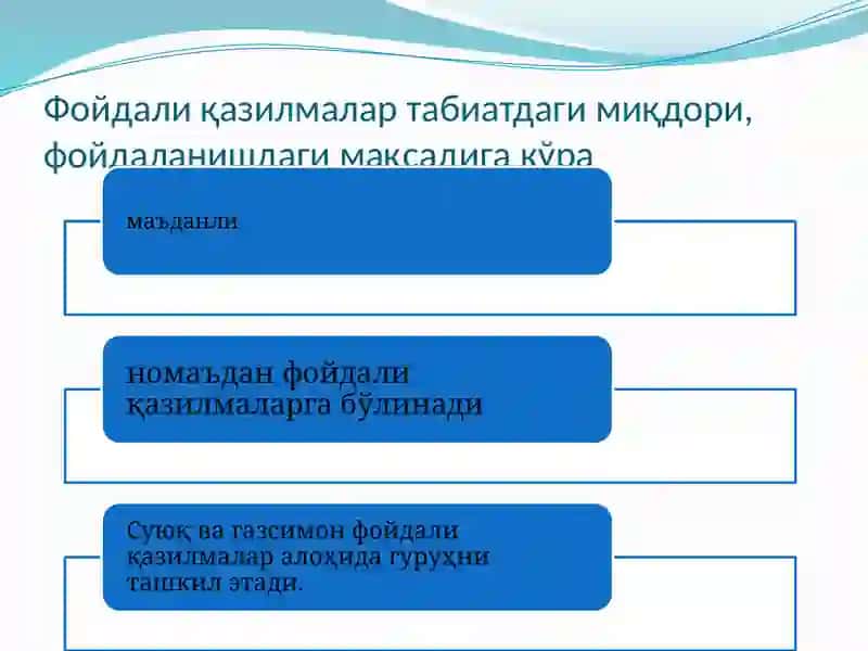 Минерал ҳомашё ресурслари 4