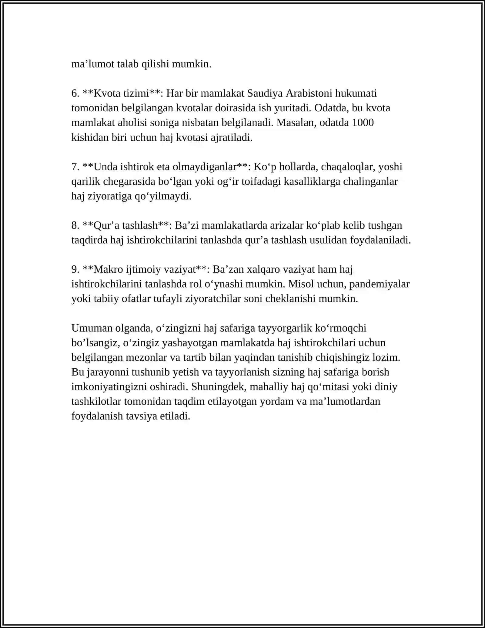 ISH HUJJATLARI VA ULARGA QO'YILADIGAN ASOSIY TALABLAR 4
