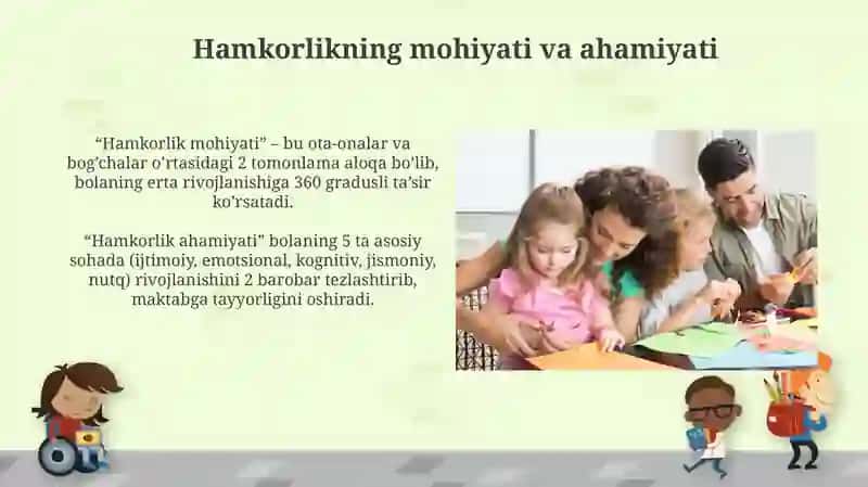 Maktabgacha ta'lim tashkilotlari va oilalar hamkorligi 4