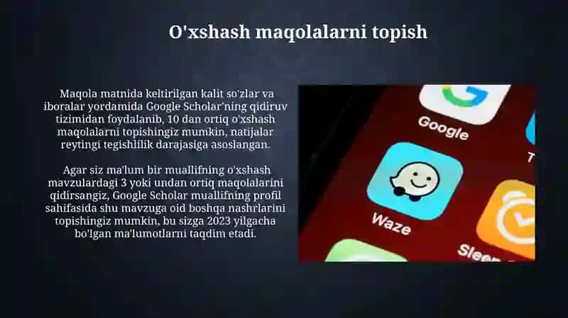 Google schollar haqida tushuncha 4