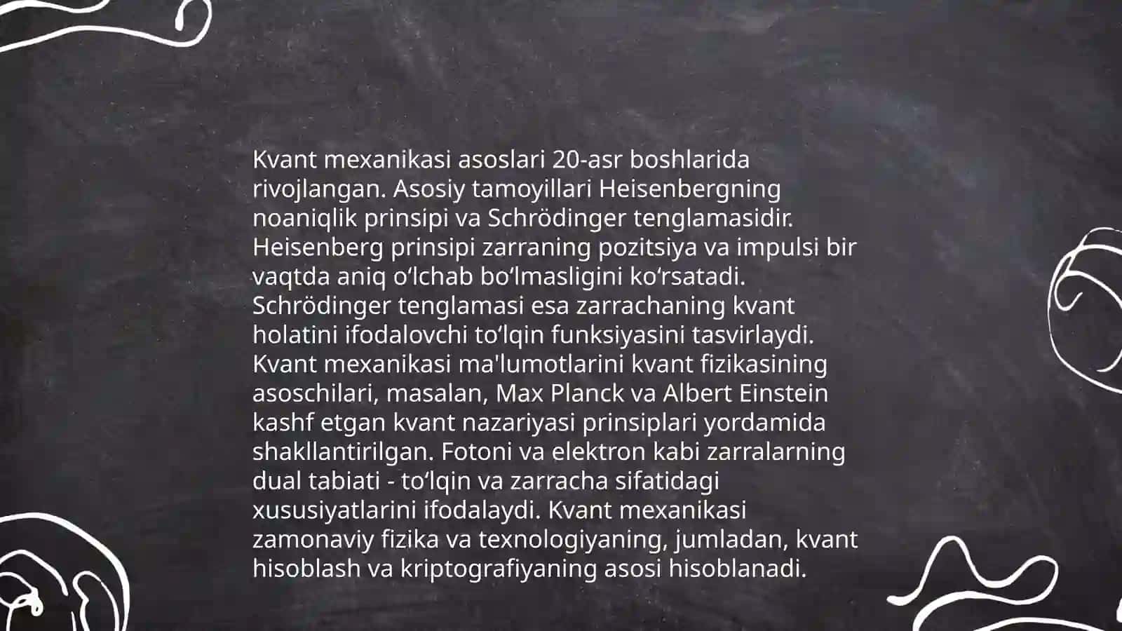 Atom tuzulishi nazaryalari va kvant mexanikasi 4