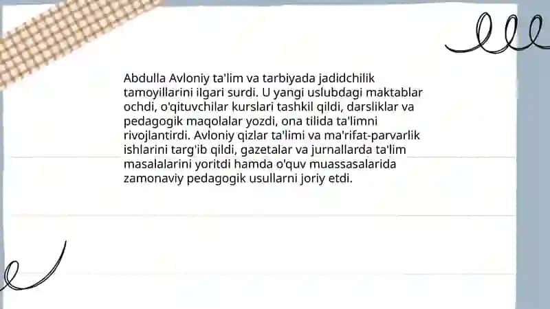Abdulla Avloniy: hayoti va ijodi 4