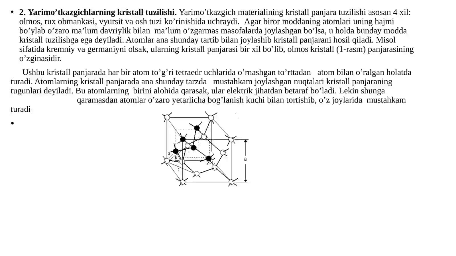Yarimo’tkazgichlar va Dielektriklar Fizikasi 4
