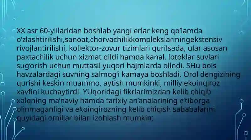 XX asr 80-yillari o‘rtalarida respublika ijtimoiy-siyosiy, iqtisodiy va ma’naviy hayotidagi inqirozli holat 4