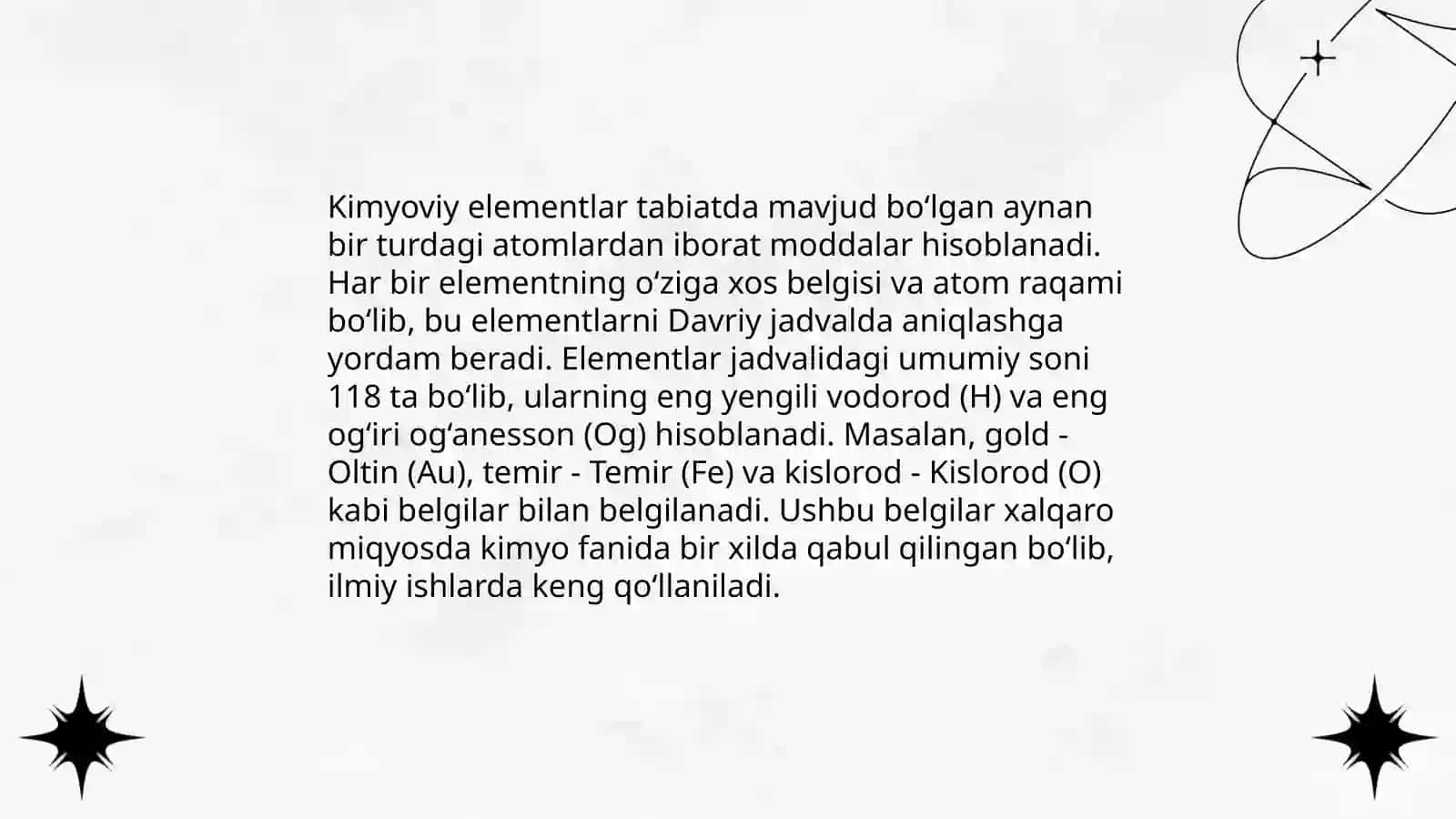 Dastlabki kimyoviy tushunchalar 4