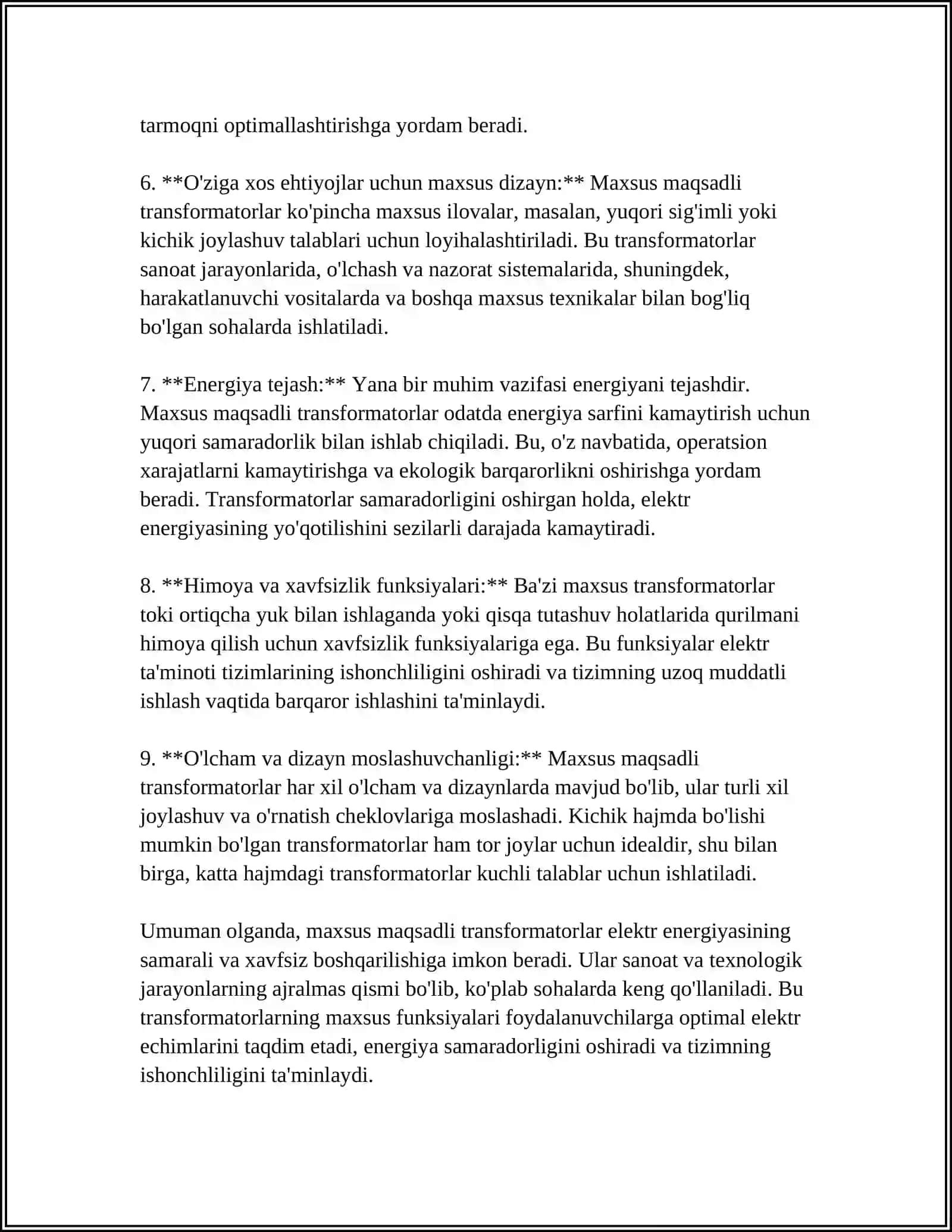 MAXSUS MAQSADLI TRANSFORMATOR QURILMALARI 4