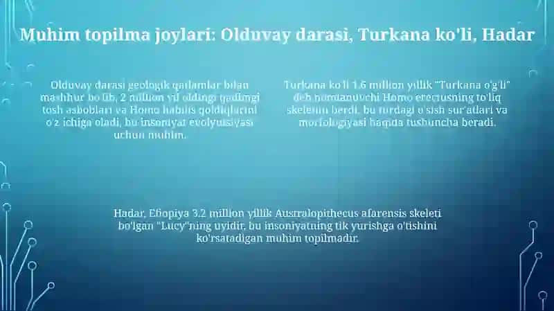 Sharqiy afrikadagi palenatropologik topilmalar 4