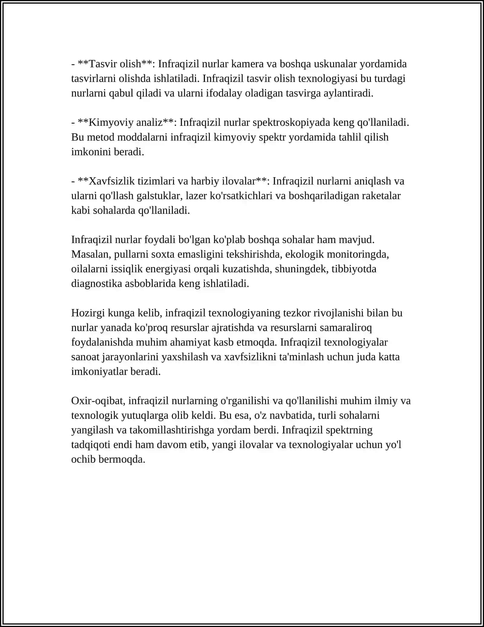 INFRAQIZIL VA ULTRABINAFSHA NURLAR 4