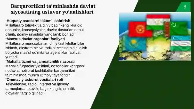 O'zbekiston Millatlararo Vadinlararo Borqarorlik 4
